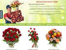 Tablet Screenshot of kwiaciarnia-lodz.com.pl